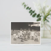 Wie gaat eerst bakken? briefkaart (Staand voorkant)