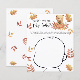 Wie gaf me mijn looks baby shower spel