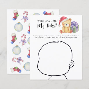 Wie gaf me mijn looks baby shower spel