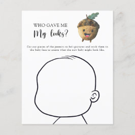 Wie gaf me mijn looks baby shower spel