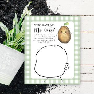 Wie gaf me mijn looks baby shower spel
