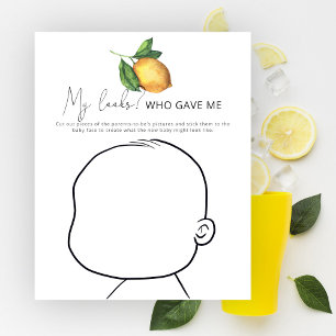 Wie gaf me mijn looks baby shower spel