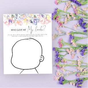 Wie gaf me mijn looks baby shower spel