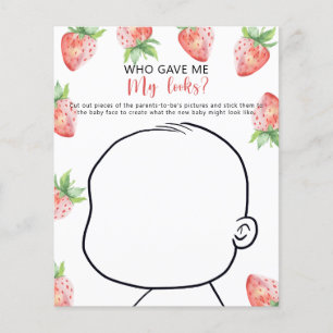 Wie gaf me mijn looks baby shower spel