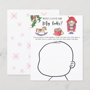 Wie gaf me mijn looks baby shower spel
