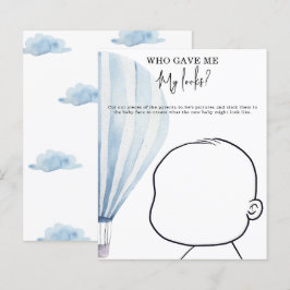 Wie gaf me mijn uiterlijk? baby shower spel