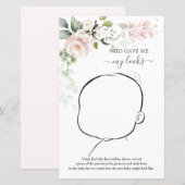 Wie gaf me mijn uiterlijk in Floral Baby Game (Voorkant / Achterkant)