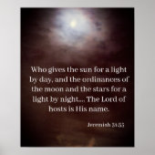 Wie geeft de zon voor een licht per dag... poster (Voorkant)