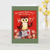 Wie geeft een hoofdgroet kaart (Gele Bloem)