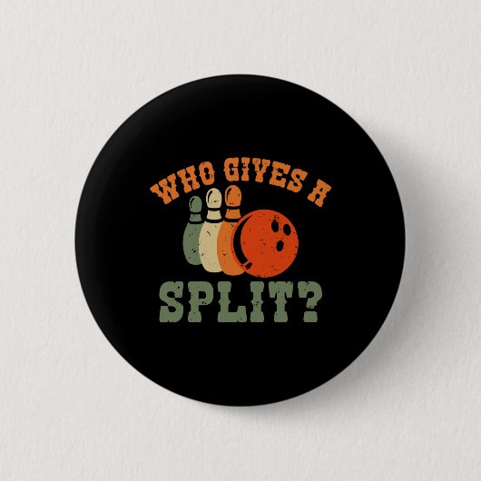 Wie geeft een split bowling team bowler ronde button 5,7 cm (Voorkant)