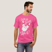 Wie Geeft Een Split Funny Bowling T-shirt (Voorkant volledig)