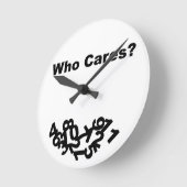 Wie geeft er om? ronde klok (Hoek)