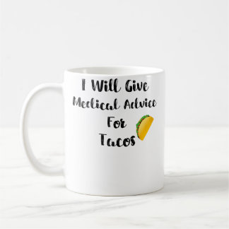 Wie geeft medisch advies voor taco's dokter verple koffiemok