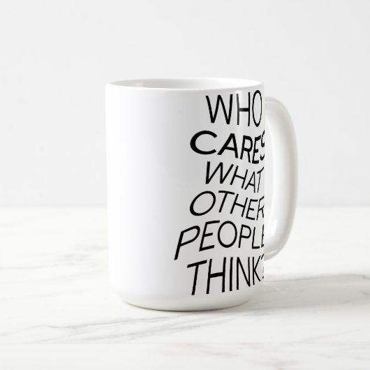 Wie geeft om Mok? Koffiemok (Voorkant rechts)