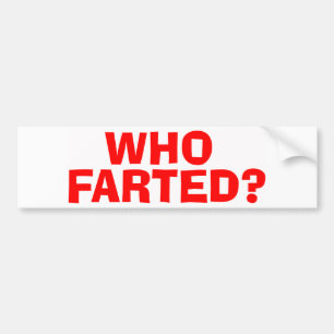 WIE GEFARTEERD BUMPERSTICKER