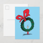Wie gluurt door de Kerstkrans Briefkaart (Voorkant / Achterkant)