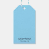 Wie gluurt door kerstkrans cadeaulabel (Achterkant)