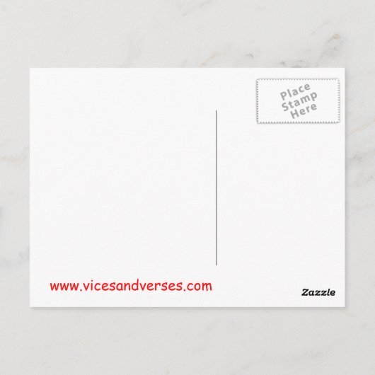 Wie haat Jezus? Briefkaart (Achterkant)