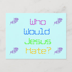 Wie haat Jezus? Briefkaart