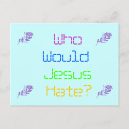 Wie haat Jezus? Briefkaart