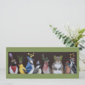 Wie heeft al het feestje opgegeten, snacks met pla kaart (Staand voorkant)