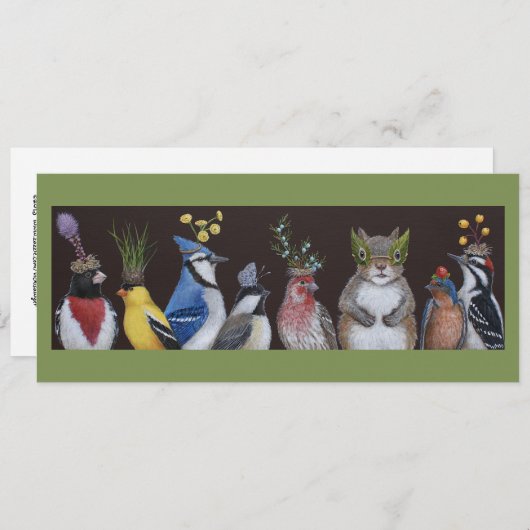 Wie heeft al het feestje opgegeten, snacks met pla kaart (Voorkant / Achterkant)