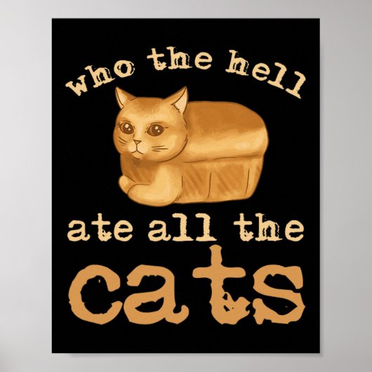 Wie heeft alle katten opgegeten? poster (Voorkant)