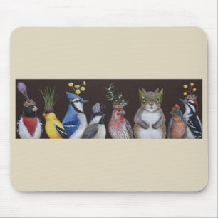 Wie heeft alle partijsnacks opgegeten? muismat