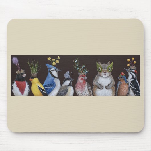 Wie heeft alle partijsnacks opgegeten? muismat (Voorkant)