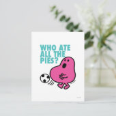 Wie heeft alle taarten opgegeten? briefkaart (Staand voorkant)