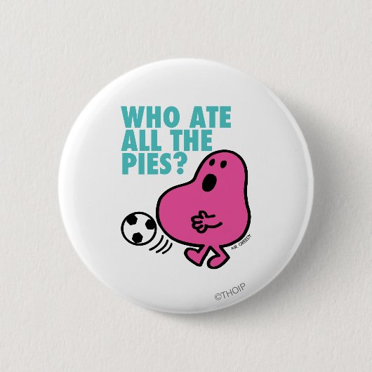 Wie heeft alle taarten opgegeten? ronde button 5,7 cm (Voorkant)