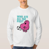 Wie heeft alle taarten opgegeten? t-shirt (Voorkant)