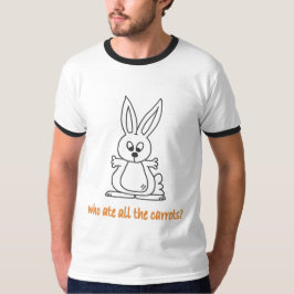 Wie heeft alle wortelen opgegeten? t-shirt