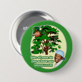 Wie heeft allemaal de Leprechaun gezien Ronde Button 7,6 Cm (Voorkant /achterkant)