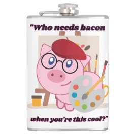 Wie heeft Bacon Pig Quote nodig Heupfles