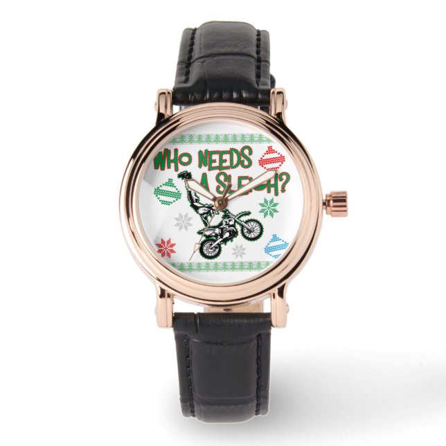 Wie heeft behoefte aan een dikke vuile kerstkeuter horloge (Voorkant)