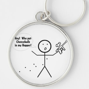 Wie heeft Cheeseballen in mijn Hopper gezet Sleutelhanger