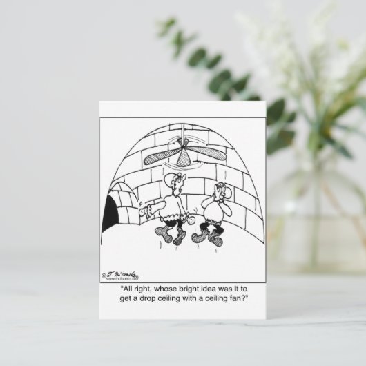 Wie heeft de Ceiling Fan? Briefkaart (Staand voorkant)