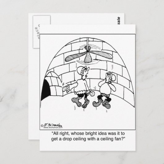 Wie heeft de Ceiling Fan? Briefkaart (Voorkant / Achterkant)