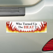 Wie heeft de hitte opgeknapt? bumpersticker (Op auto)