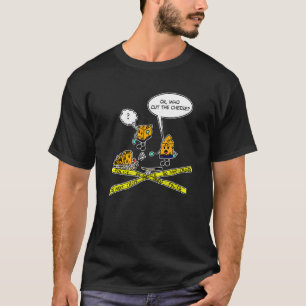 Wie heeft de kaas gesneden die Pun Word Play Fart T-shirt