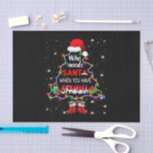 Wie heeft de kerstman nodig als je gramma hebt tissuepapier (Craft)