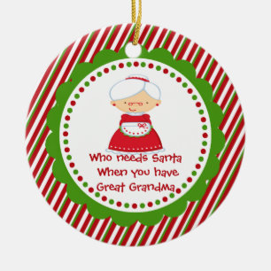 Wie heeft de Kerstman nodig. Grootmakerkerstversie Keramisch Ornament