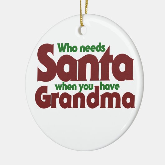 Wie heeft de Kerstman nodig Keramisch Ornament (Links)