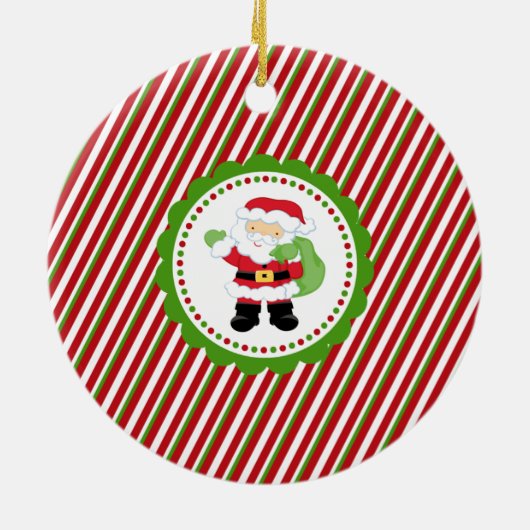 Wie heeft de Kerstman nodig... Papa kerstversierin Keramisch Ornament (Achterkant)