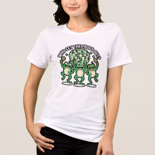 "Wie heeft de kikkers eruit gelaten?" Tri-Blend Shirt