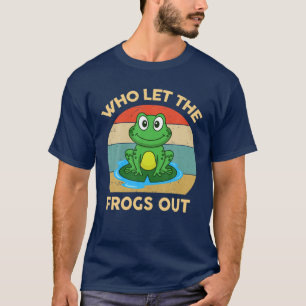 Wie heeft de kikkers uit de grappige kikker gezet? t-shirt