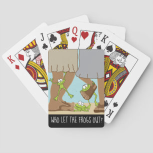 Wie heeft de kikkers uit de kikkers gezet? pokerkaarten