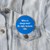 Wie heeft de leiding? Knoop Ronde Button 7,6 Cm (In situ)