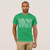Wie heeft de Leprechaun nog gezien, zegt ja Shirt (Voorkant volledig)